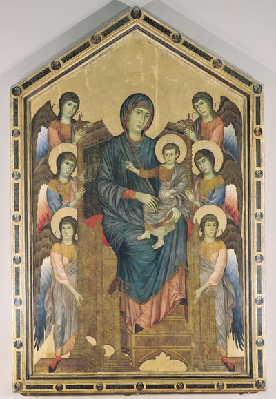 The Virgin and Child in Majesty Surrounded by Six Angels, c.1270 by Giovanni Cimabue